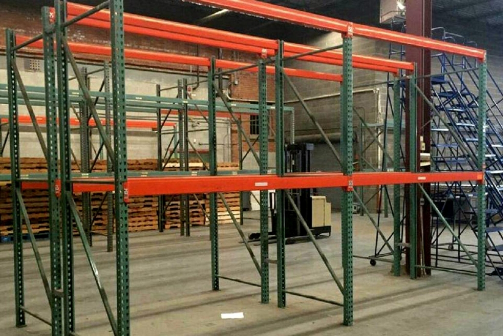 Photo of pallet racks in a warehouse